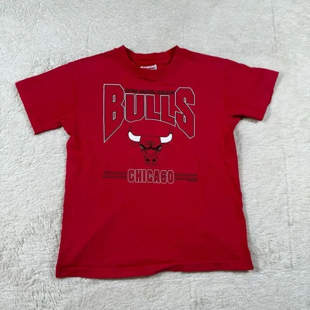Vintage 90s Chicago Bulls NBA Basketball Short Sleeve Tee T Shirt